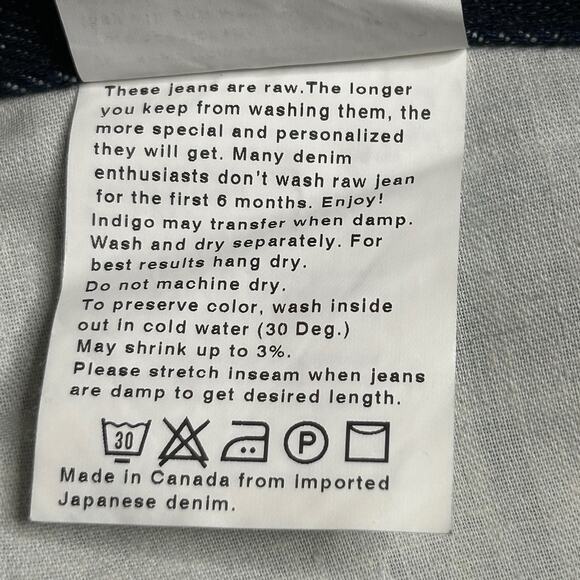 Naked & Famous SlimGuy Soft Finish Selvedge Jean 33 31.5" Inseam - Picture 11 of 11